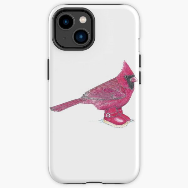Cardinal in Snow Boots iPhone Tough Case