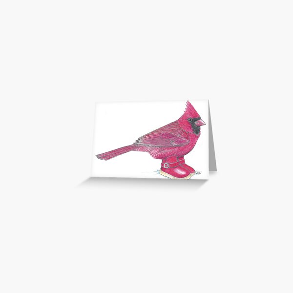 Item preview, Cardinal in Snow Boots designed and sold by JimsBirds.