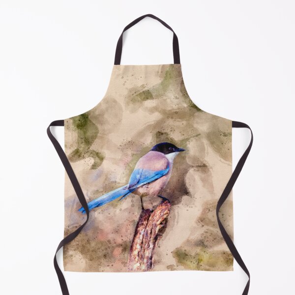Item preview, Iberian Magpie Portrait Watercolor designed and sold by lugamor.