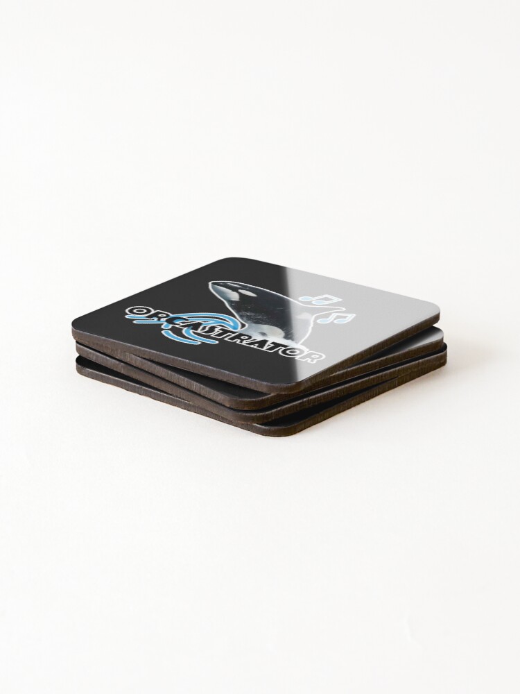 Thumbnail 4 of 5, Coasters (Set of 4), Orcastrator Orchestrator Orca designed and sold by DesignsofNote.
