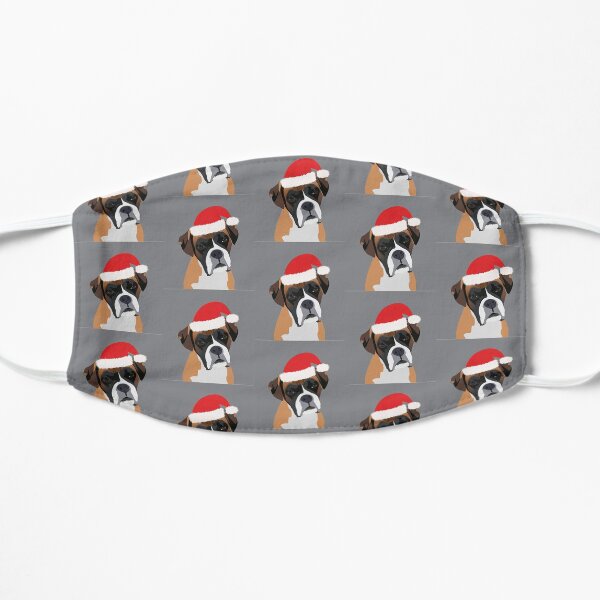 Christmas Boxer Dog Flat Mask