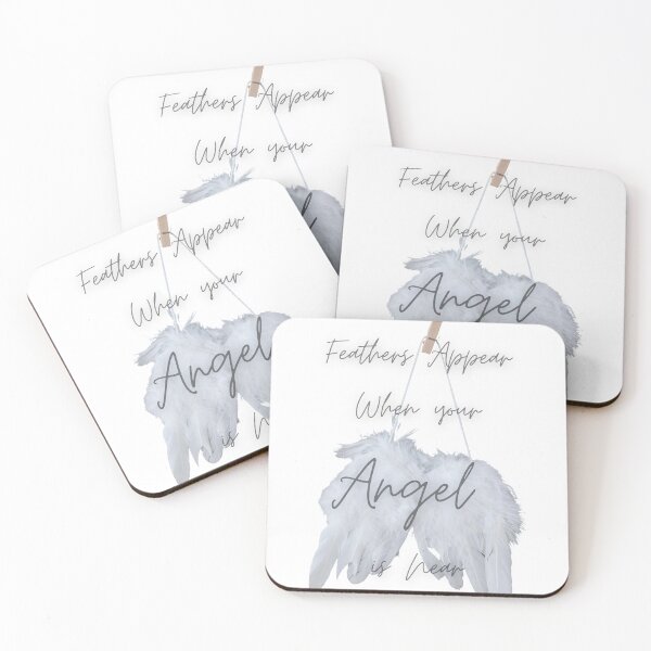 Item preview, When Feathers Appear Angels are Near designed and sold by ChartGifts.