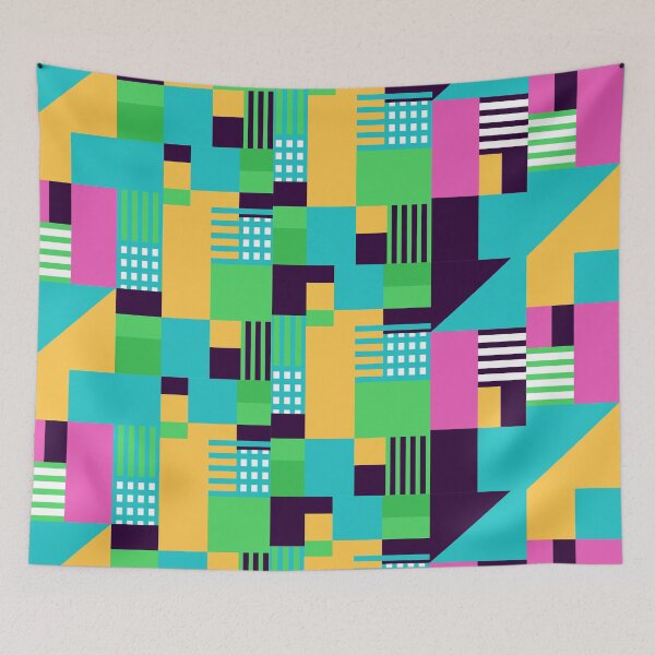 Item preview, Vibrant Color Bars Geometric Pattern designed and sold by SLAG-Creative.