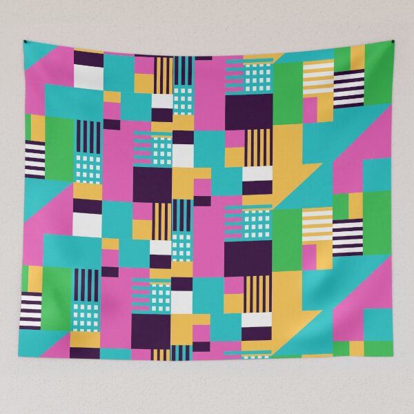 Item preview, Vibrant Color Bars Geometric Pattern designed and sold by SLAG-Creative.