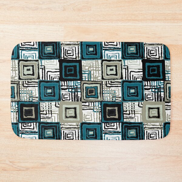 Item preview, Green and Teal Quilted Pattern designed and sold by lucidfrog.