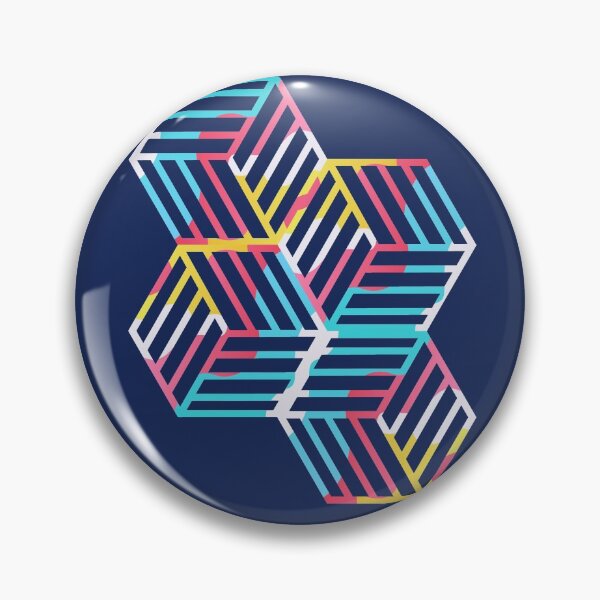 Artikelvorschau, Lebendiger abgewinkelter geometrischer Würfel Art.-Nr. entworfen und verkauft von SLAG-Creative.