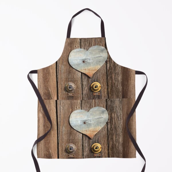 Item preview, Doorbells and Metal Heart on Wooden Fence designed and sold by pixelmountain.