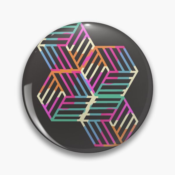 Artikelvorschau, Lebendiger abgewinkelter geometrischer Würfel Art.-Nr. entworfen und verkauft von SLAG-Creative.
