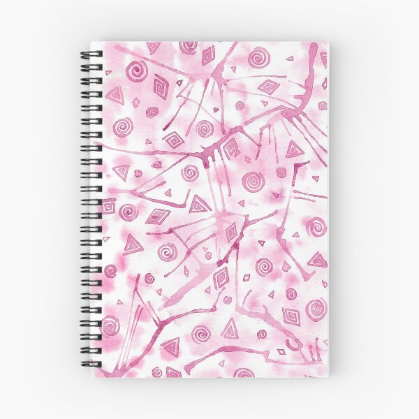 Item preview, Watercolor Art - Pink Geometric & Spirals designed and sold by lucyideas.