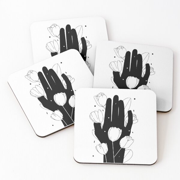 Item preview, Hand holding flower siluete designed and sold by ImpulseGarment.