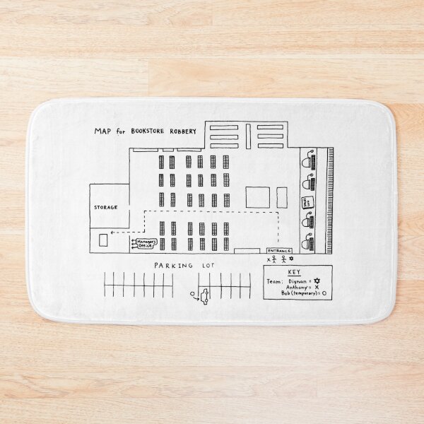 Item preview, Map For Bookstore Robbery designed and sold by bennyjhonson.