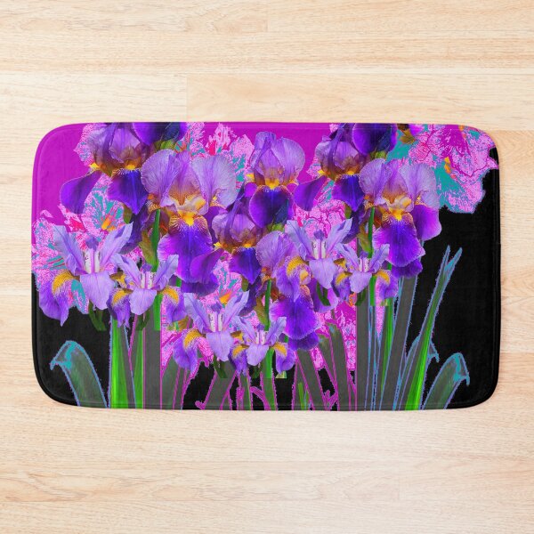 Item preview, PURPLE IRIS GARDEN MODERN ART designed and sold by sharlesart.