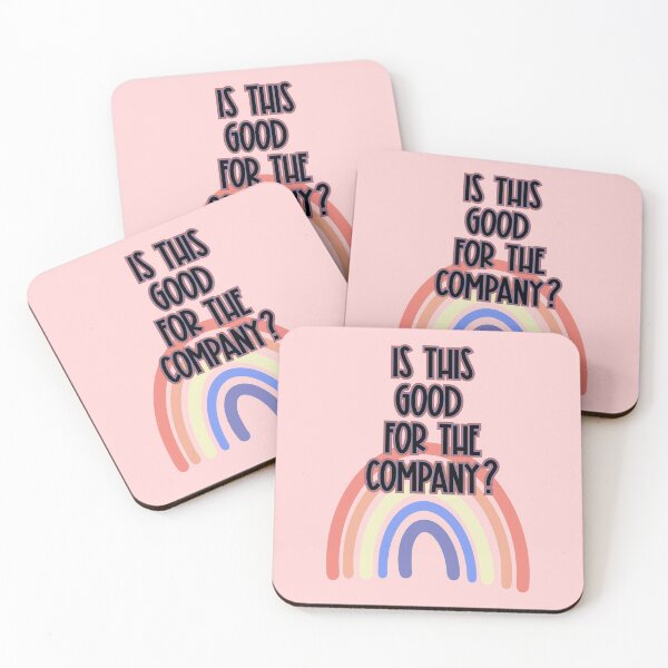Item preview, Is this Good for the Company Office Workplace quote with retro rainbow space designed and sold by mkopka.