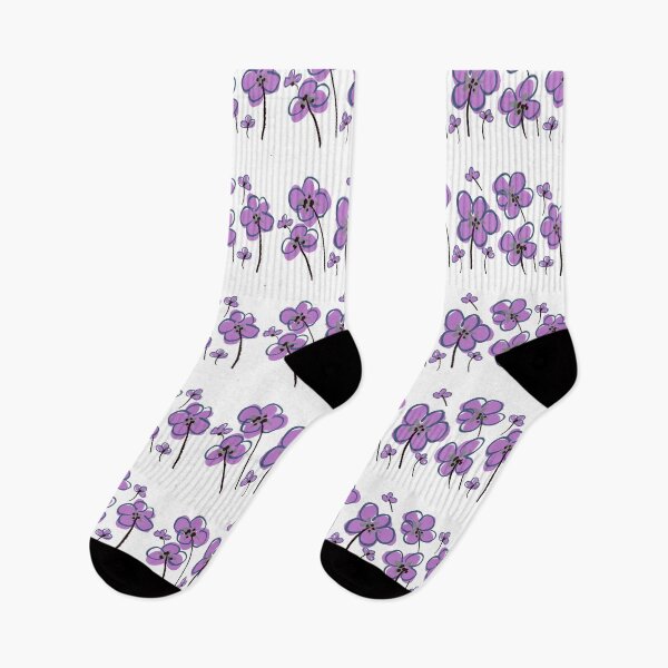 Item preview, Purple Violet Flowers Floral Wildflowers designed and sold by Julie Woolfolk.