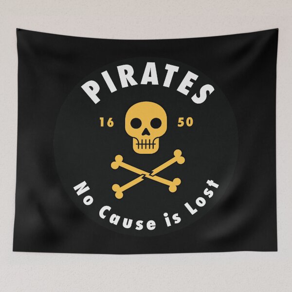 Item preview, Pirates Flag with Skull and Bones designed and sold by Blok45.