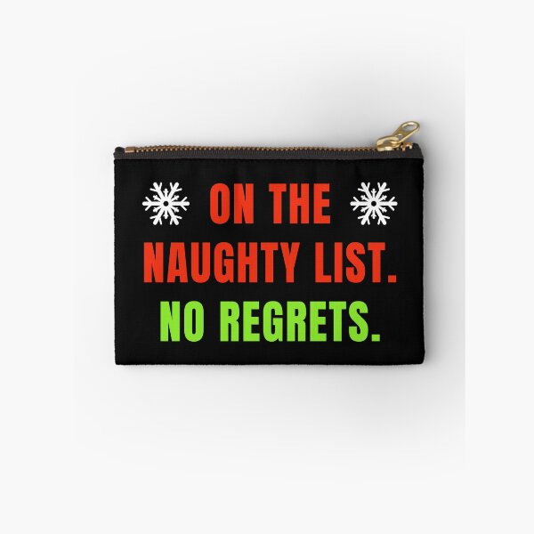 Item preview, On The Naughty List. No Regrets. Wicked Funny Christmas Gift designed and sold by StudioTina.