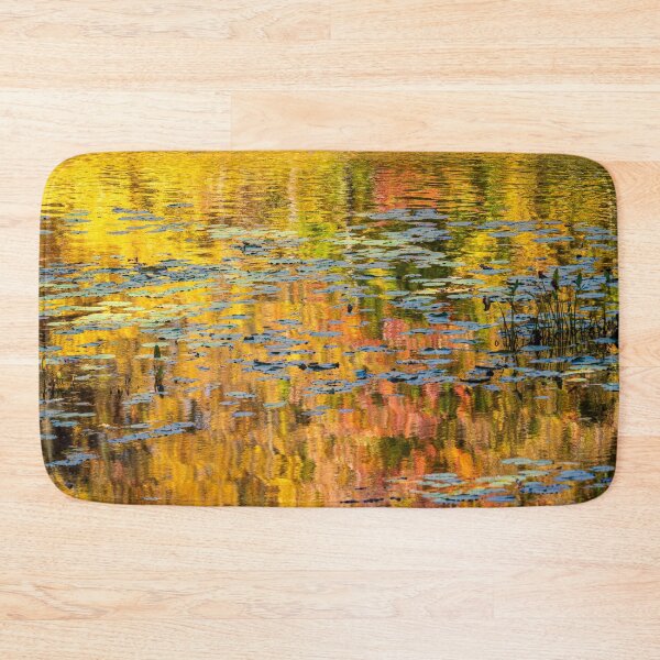Item preview, Fall Leaves Reflecting on Water with Lily Pads designed and sold by Mike Koenig.