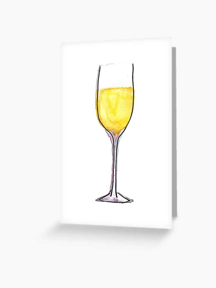 Aesthetic Boho Wine Glass Greeting Card for Sale by Cravio