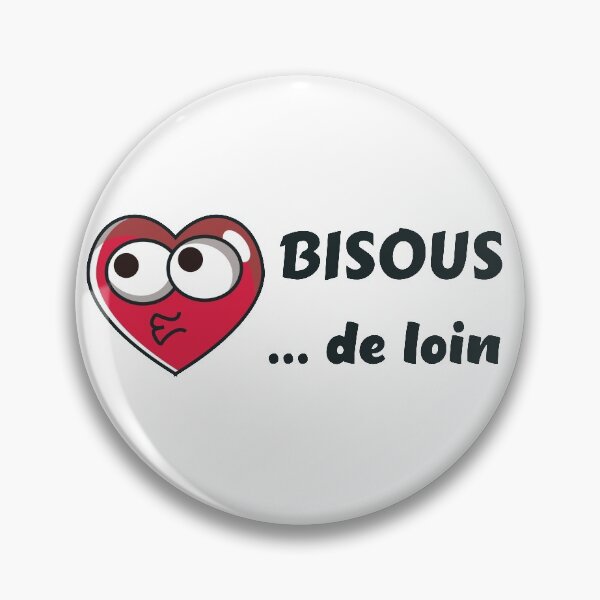 Item preview, Kisses from afar - Message Humor gesture barrier distancing designed and sold by rubislys.
