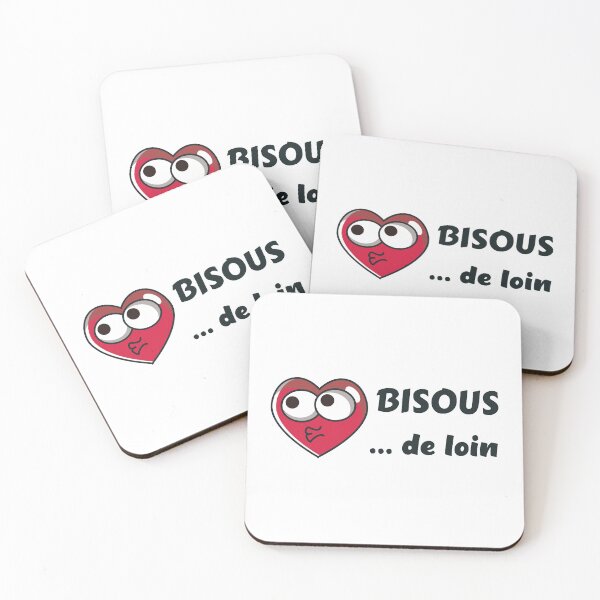 Item preview, Kisses from afar - Message Humor gesture barrier distancing designed and sold by rubislys.