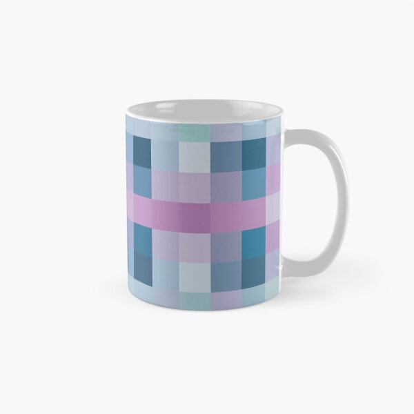 Item preview, Patrón digital cuadrado pixelado púrpura, azul y verde azulado designed and sold by AbstractCreates.