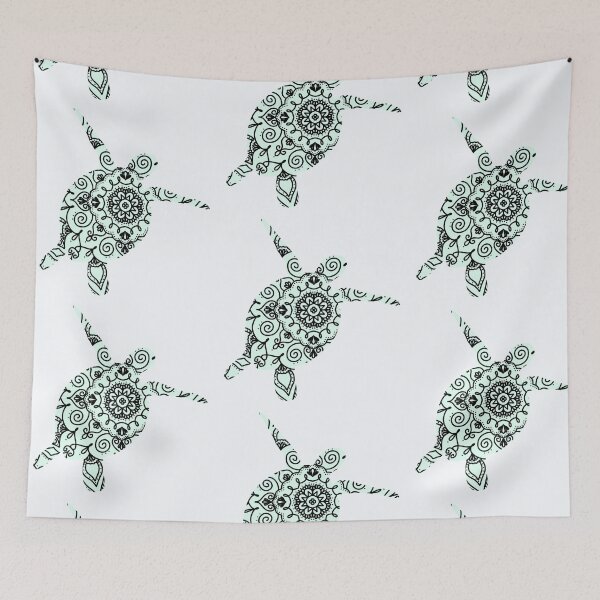 Item preview,  Mint Green Mandala Turtle designed and sold by Justina Designs.