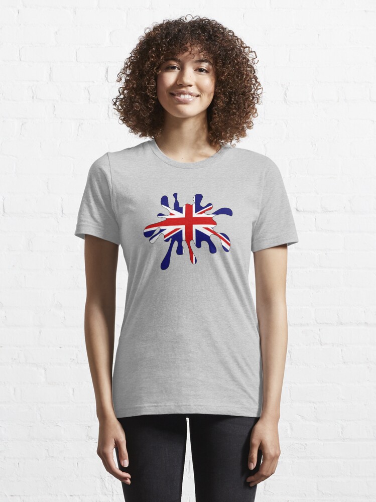 Union Jack Flag Paint Splat | Essential T-Shirt