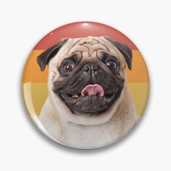 Item preview, pug vintage retro face dog designed and sold by alaechamlal.