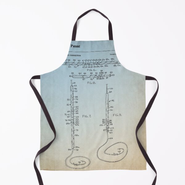 Item preview, Knotless fish line connector 1978 patent blue antique 2 designed and sold by InkedArtPrints.