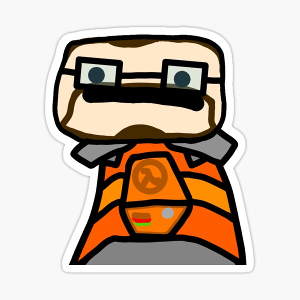 Aperçu de l'œuvre Gordon Freeman Sticker créée et vendue par MrMeowser.