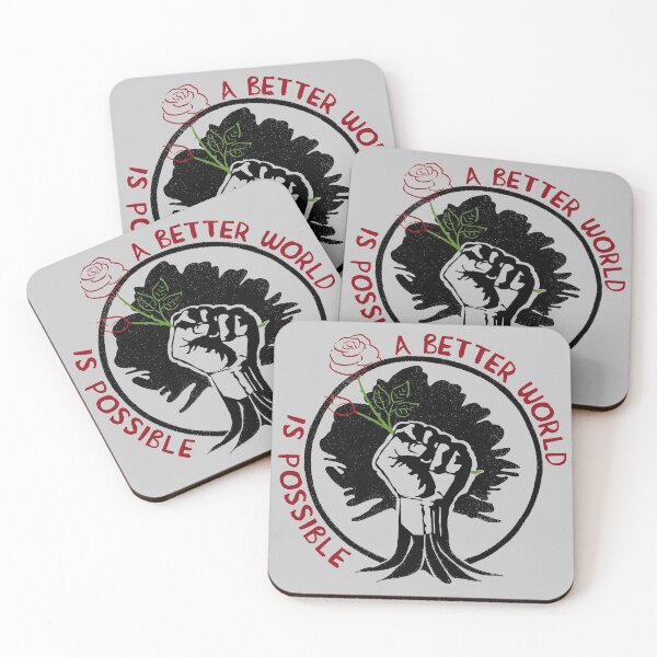 Item preview, A Better World Is Possible Rose - Socialist, Leftist, Anti Capitalist designed and sold by SpaceDogLaika.