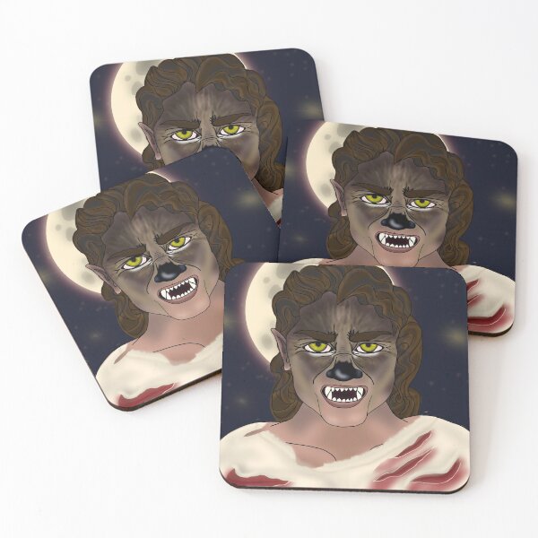 Item preview, Werewolf monster halloween illustration designed and sold by EmiGdesigns.