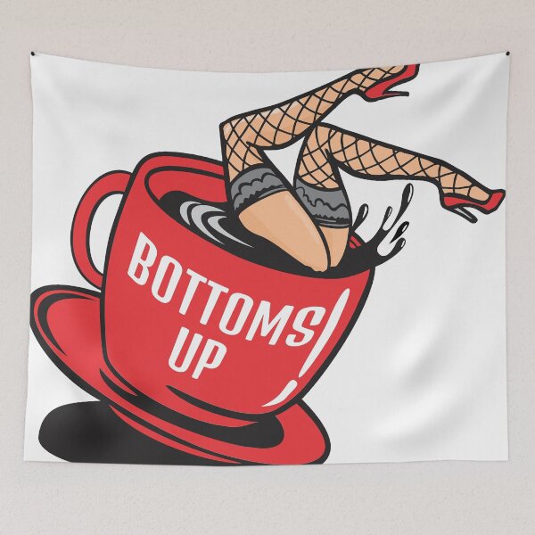 Item preview, Bottoms Up Coffee Pinup designed and sold by culturestash.