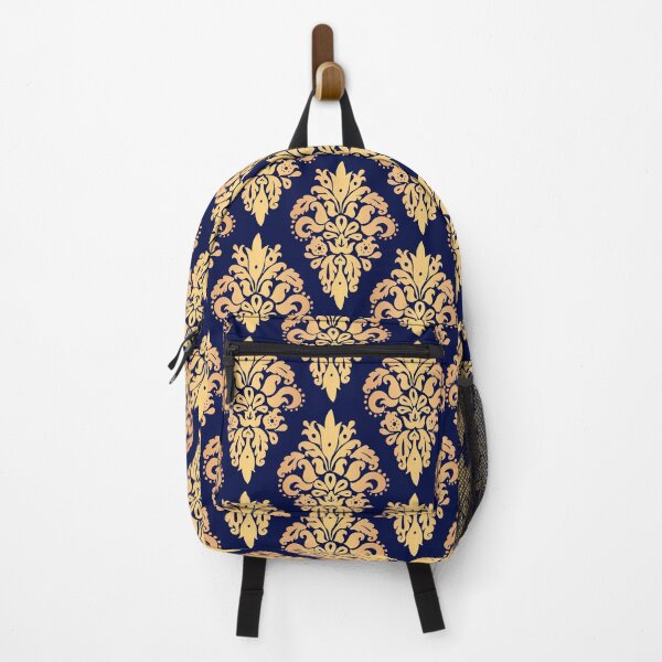 Item preview, Blue and Gold Classic Damask Pattern designed and sold by Julie Erin Designs.
