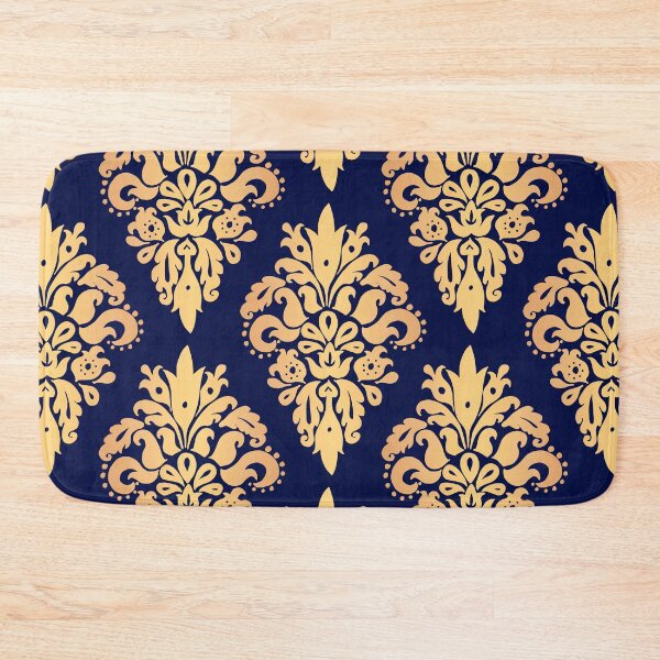 Item preview, Blue and Gold Classic Damask Pattern designed and sold by Julie Erin Designs.