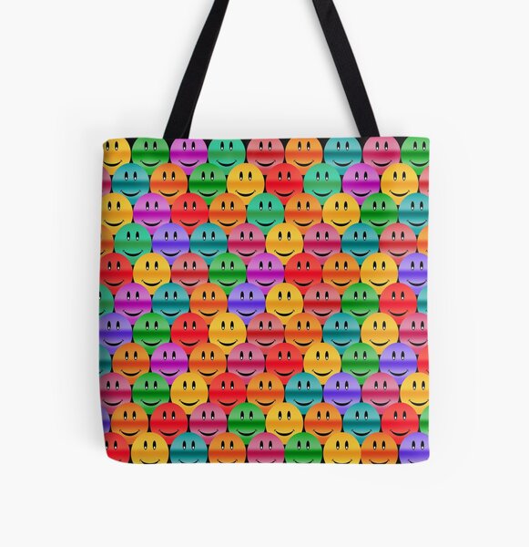 Gradient Smiley Face Check Summer Tote Bag – Kailo Chic