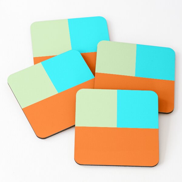 Item preview, Squares & Rectangle (Orange, Green, Blue) designed and sold by Paul James Farr.