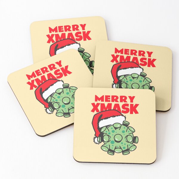 Aperçu de l'œuvre Funny Santa Claus Coronavirus Merry Xmask créée et vendue par TamGustam.