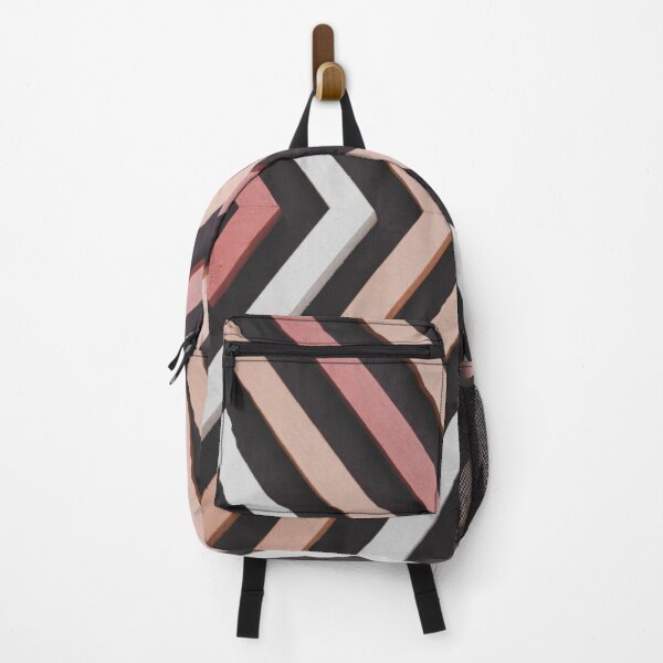 Item preview, Pink & Black Geometric Stripes Pattern  designed and sold by newburyboutique.