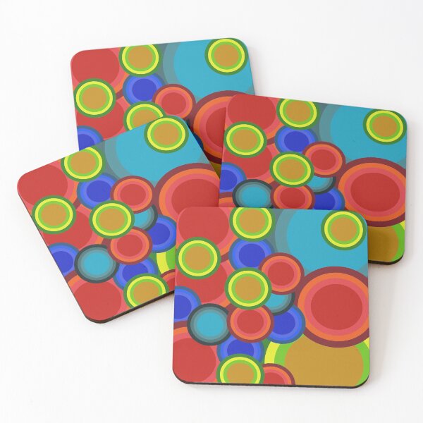 Item preview, colorful pop art circles design designed and sold by pauloneill-art.