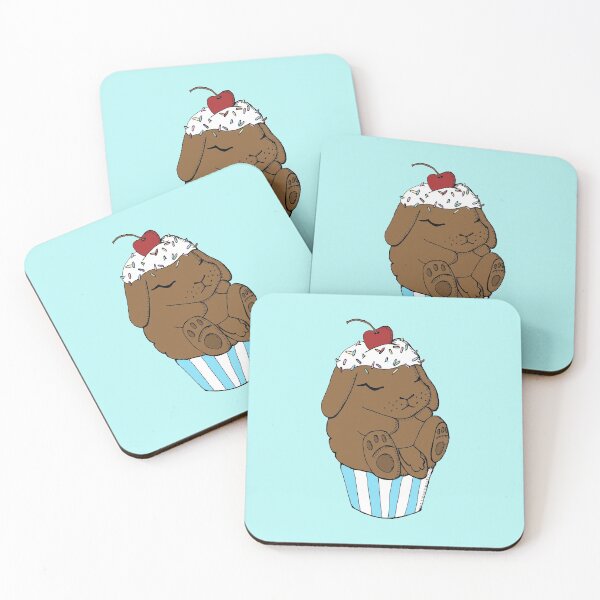 Item preview,  Bunny Cupcake 3- Chocolate- Blue designed and sold by mochinumnums.