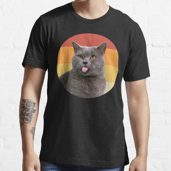 british shorthair cat vintage retro face Essential T-Shirt