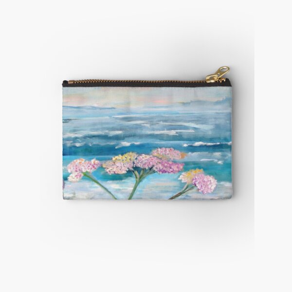 Artikelvorschau, Rølliker og Østersøen. Rosa Blume und die Ostsee. Originalgemälde von Susanne Anker entworfen und verkauft von Susanne Anker.