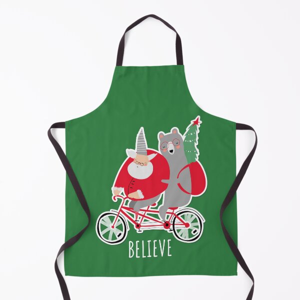 Item preview, Cute Santa Claus riding a bike designed and sold by TamGustam.