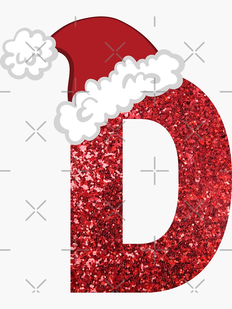 Sparkly Christmas Letter L Sticker for Sale by LiveAndGlow