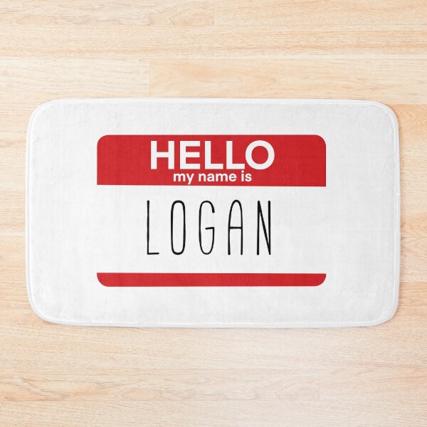 Item preview, Hello My Name Is Logan Fan Badge Quote designed and sold by Sunny Collections.