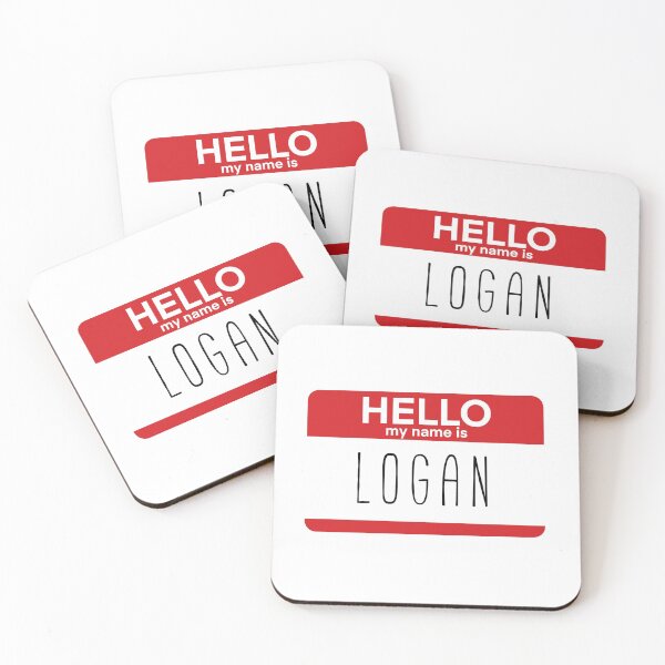 Item preview, Hello My Name Is Logan Fan Badge Quote designed and sold by Sunny Collections.