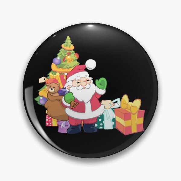 Item preview, Santa next to  Christmas tree  designed and sold by Md1982.