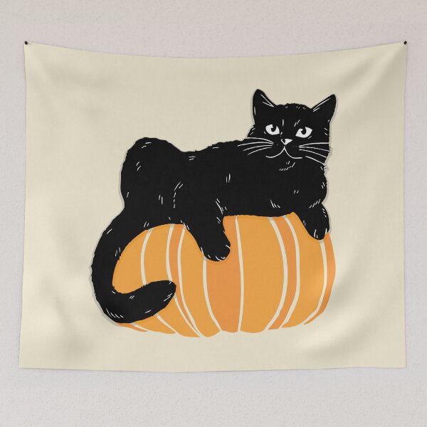 Item preview, Cute Cat Pumpkin Halloween designed and sold by Made-By-Art.