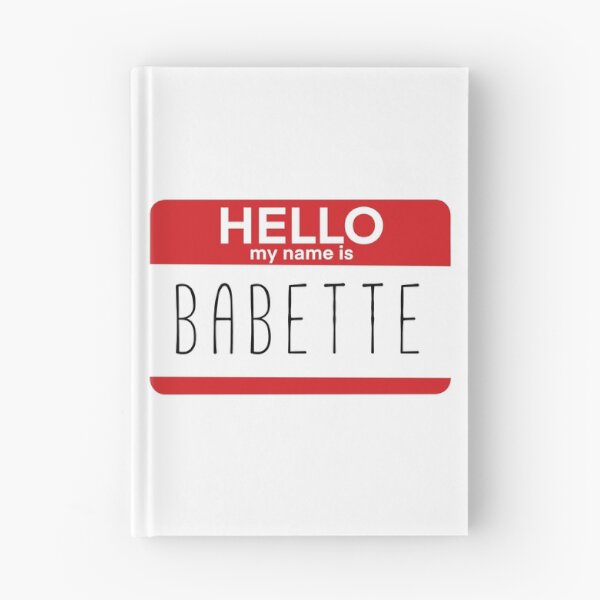 Item preview, Hello My Name Is Babette Fan Badge Quote designed and sold by Sunny Collections.